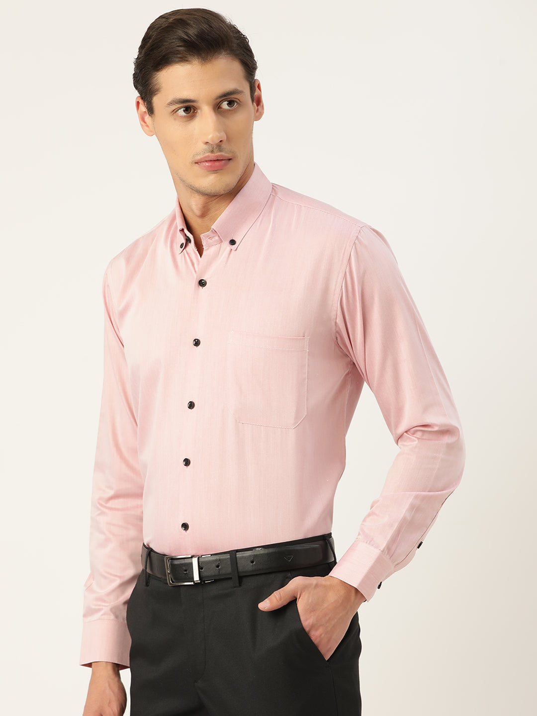 Jainish Men's Solid Formal Cotton Shirt ( SF 792Magenta ) - Distacart