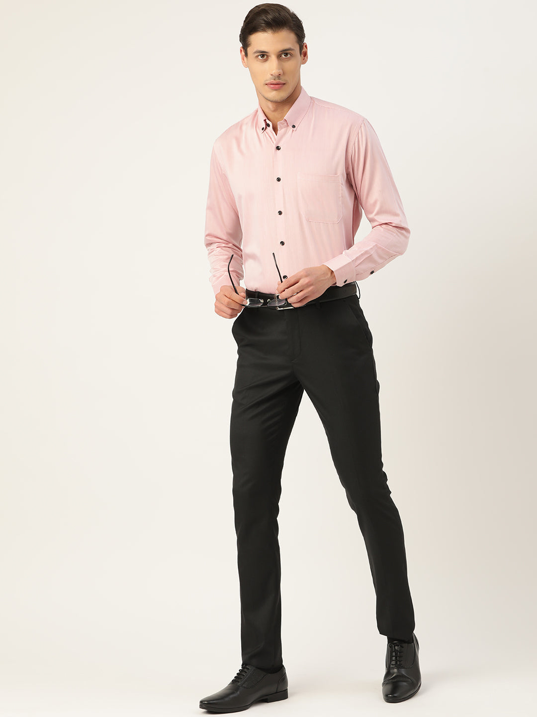 Jainish Men's Solid Formal Cotton Shirt ( SF 792Magenta ) - Distacart