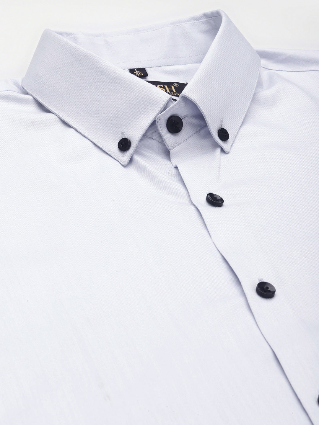 Jainish Men's Solid Formal Cotton Shirt ( SF 792Sky ) - Distacart