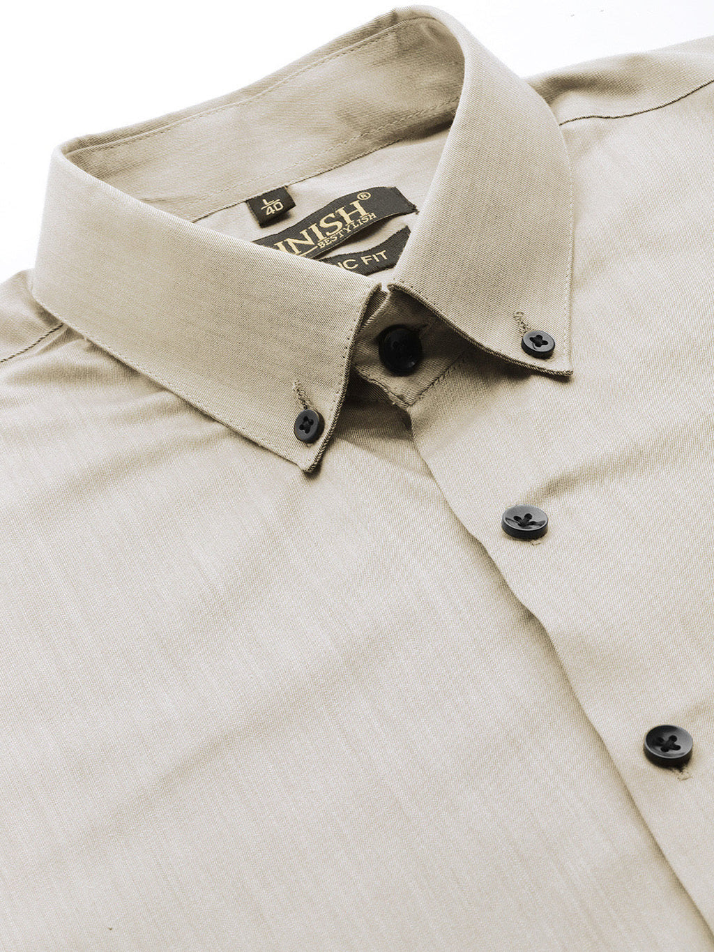 Jainish Men's Solid Formal Cotton Shirt ( SF 792Steel-Grey ) - Distacart