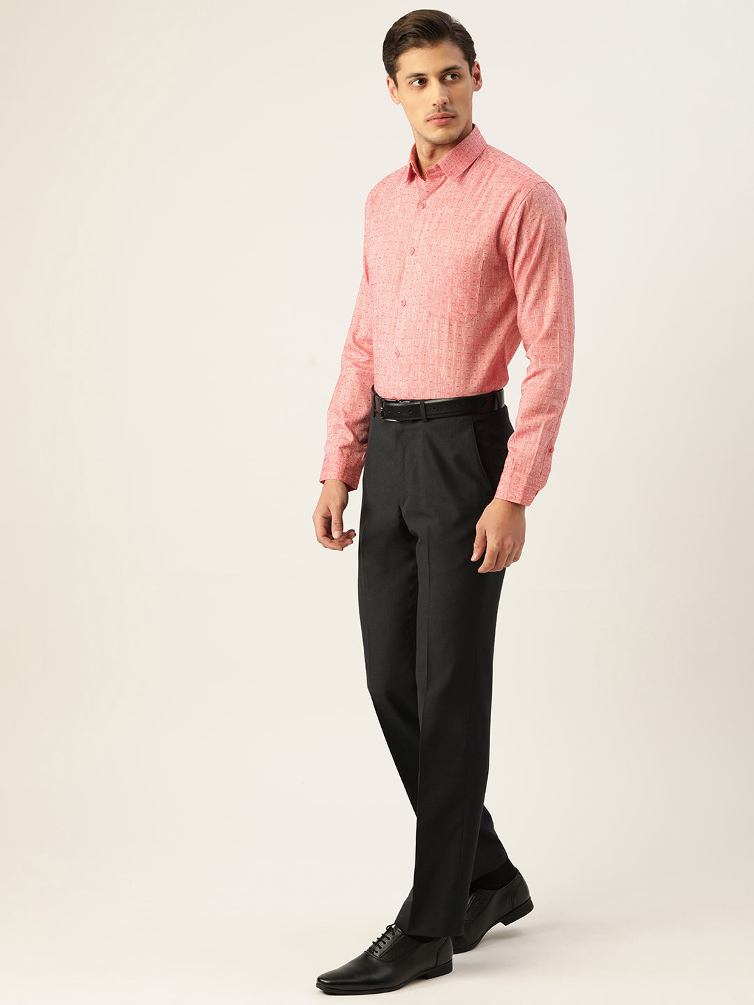 Jainish Men's Linen Cotton Polka Dots Formal Shirts ( SF 794Red ) - Distacart