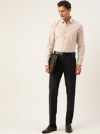 Jainish Men's Cotton Striped Formal Shirts ( SF 795Beige ) - Distacart