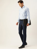 Jainish Men's Cotton Striped Formal Shirts ( SF 795Light-Blue ) - Distacart