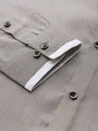 Jainish Men's Cotton Solid Formal Shirts ( SF 796Charcoal ) - Distacart