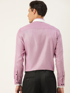 Jainish Men's Cotton Solid Formal Shirts ( SF 796Purple ) - Distacart