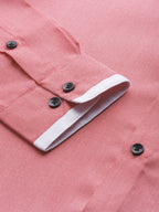 Jainish Men's Cotton Solid Formal Shirts ( SF 796Red ) - Distacart
