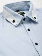 Jainish Men's Cotton Solid Formal Shirts ( SF 796Sky ) - Distacart