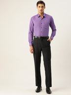 Jainish Men's Cotton Checked Formal Shirts ( SF 800Voilet ) - Distacart