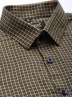 Jainish Men's Cotton Checked Formal Shirts ( SF 804Black ) - Distacart