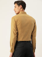 Jainish Men's Cotton Checked Formal Shirts ( SF 804Mustard ) - Distacart