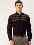 Jainish Men's Cotton Printed Formal Shirts ( SF 805Black ) - Distacart