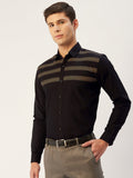 Jainish Men's Cotton Printed Formal Shirts ( SF 805Black ) - Distacart
