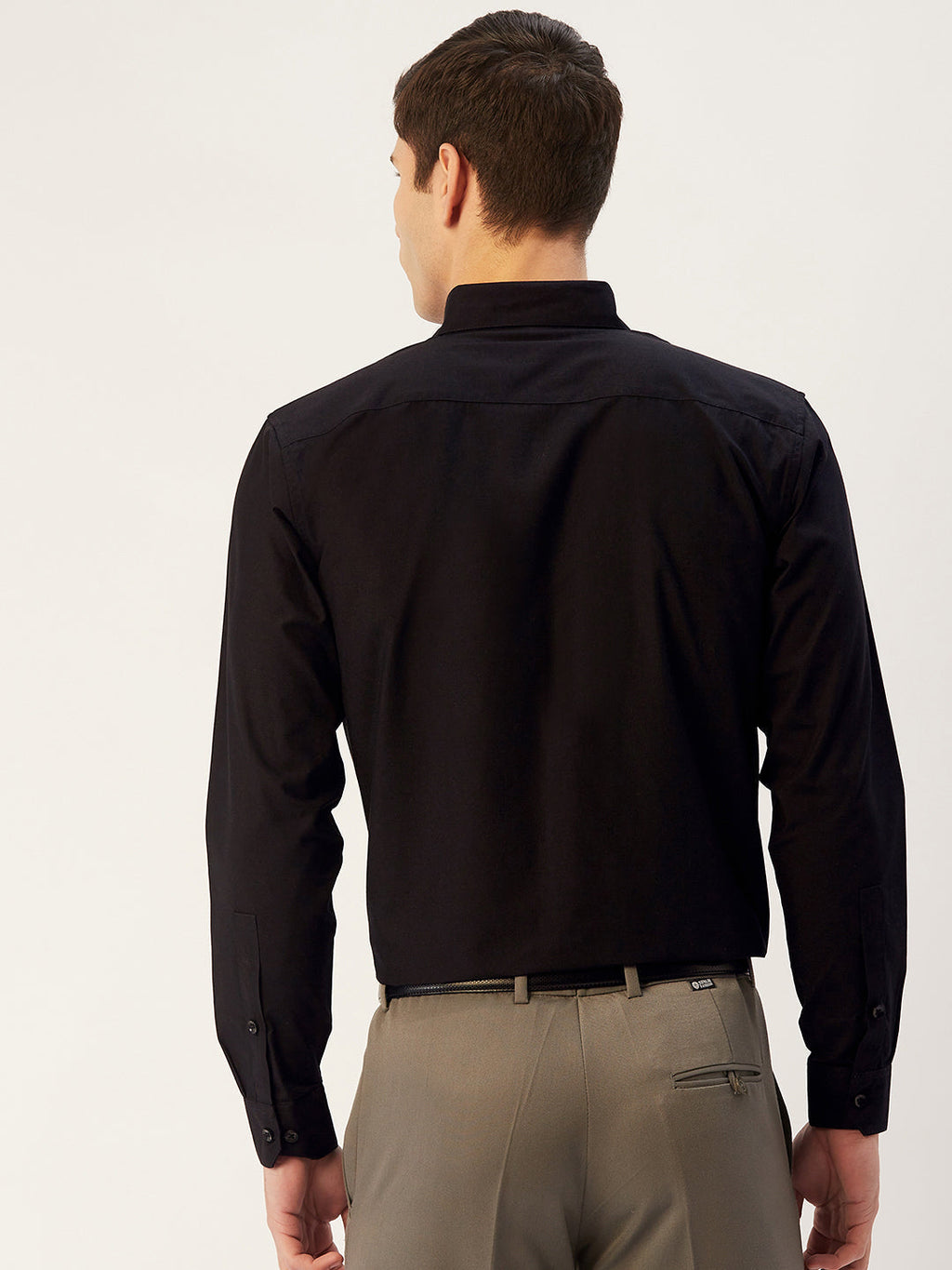 Jainish Men's Cotton Printed Formal Shirts ( SF 805Black ) - Distacart