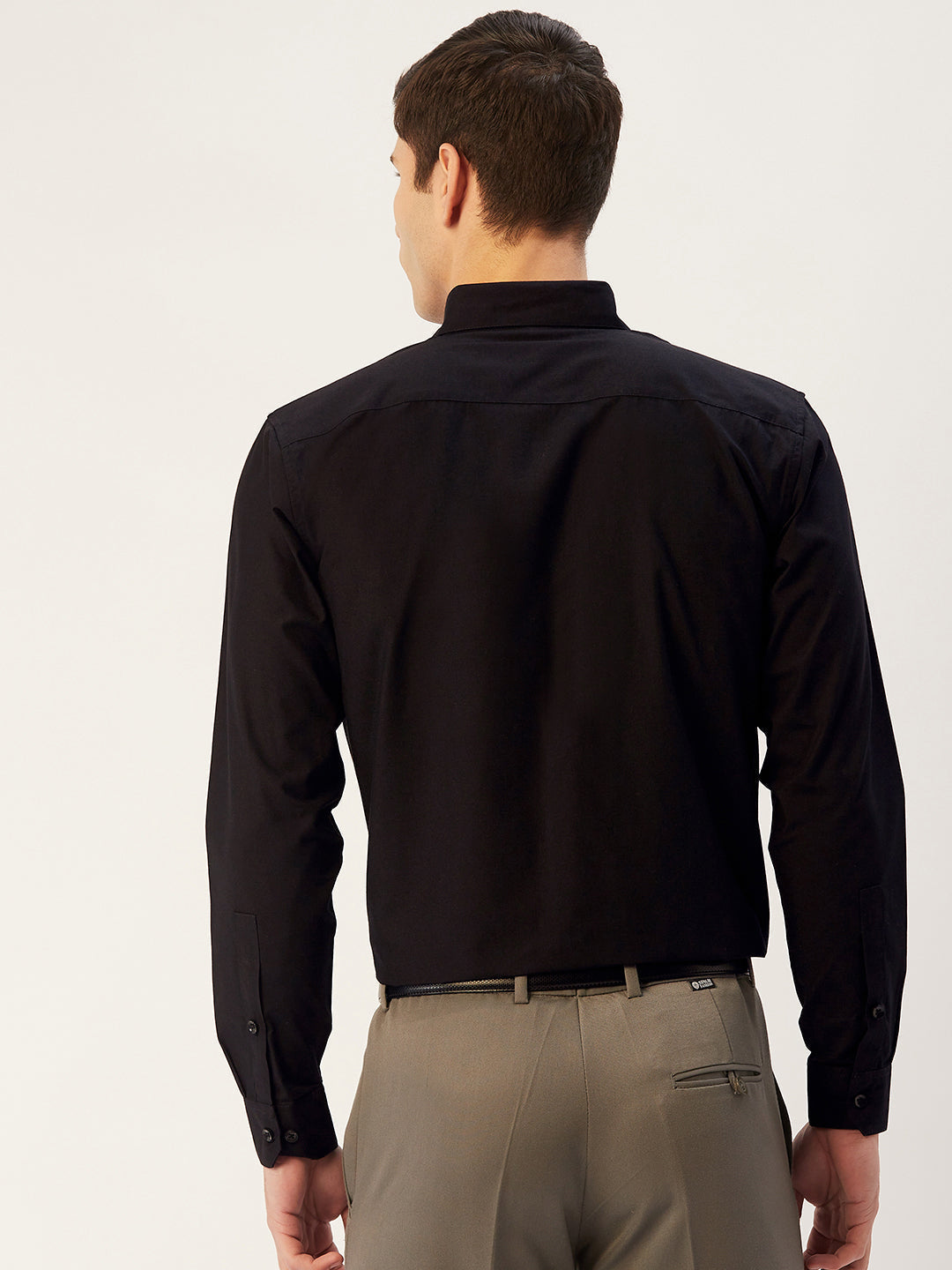 Jainish Men's Cotton Printed Formal Shirts ( SF 805Black ) - Distacart