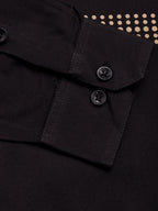 Jainish Men's Cotton Printed Formal Shirts ( SF 805Black ) - Distacart