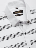 Jainish Men's Cotton Printed Formal Shirts ( SF 805White ) - Distacart