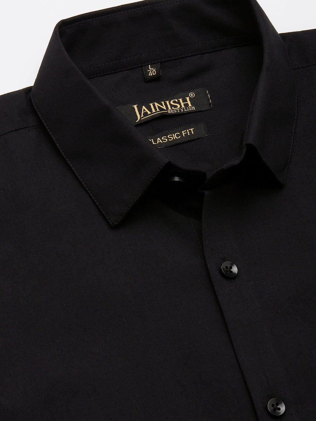 Jainish Men's Cotton Printed Formal Shirts ( SF 806Black ) - Distacart