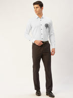 Jainish Men's Cotton Printed Formal Shirts ( SF 806White ) - Distacart