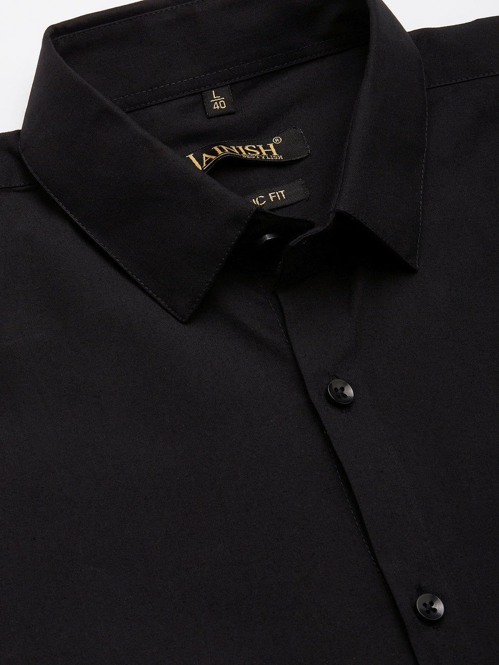 Jainish Men's Cotton Printed Formal Shirts ( SF 807Black ) - Distacart