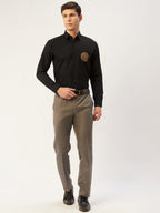 Jainish Men's Cotton Printed Formal Shirts ( SF 807Black ) - Distacart