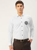 Jainish Men's Cotton Printed Formal Shirts ( SF 807White ) - Distacart