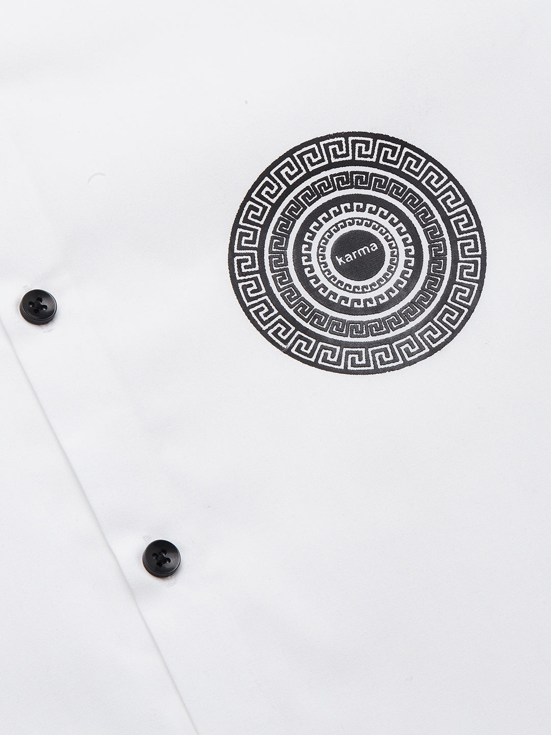 Jainish Men's Cotton Printed Formal Shirts ( SF 807White ) - Distacart