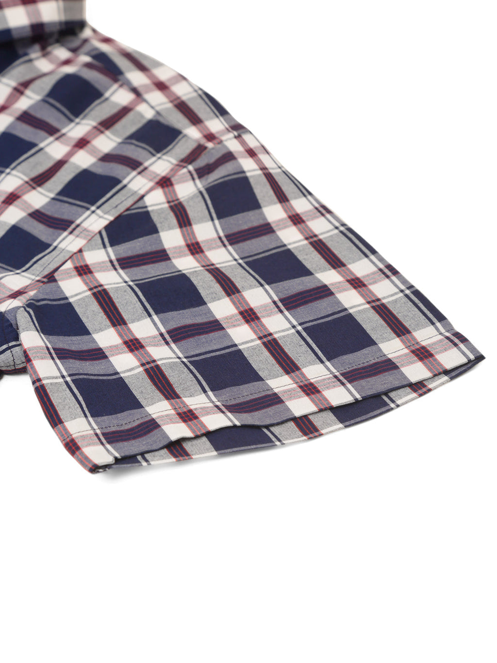 Jainish Men's Cotton Checked Half Sleeve Formal Shirts ( SF 808Navy ) - Distacart