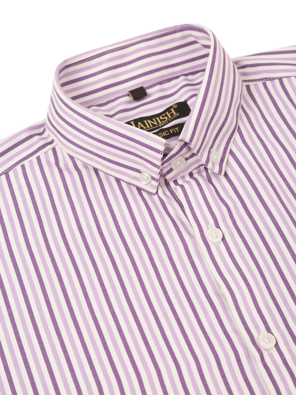 Jainish Men's Cotton Checked Button Down Collar Formal Shirts ( SF 809Purple ) - Distacart