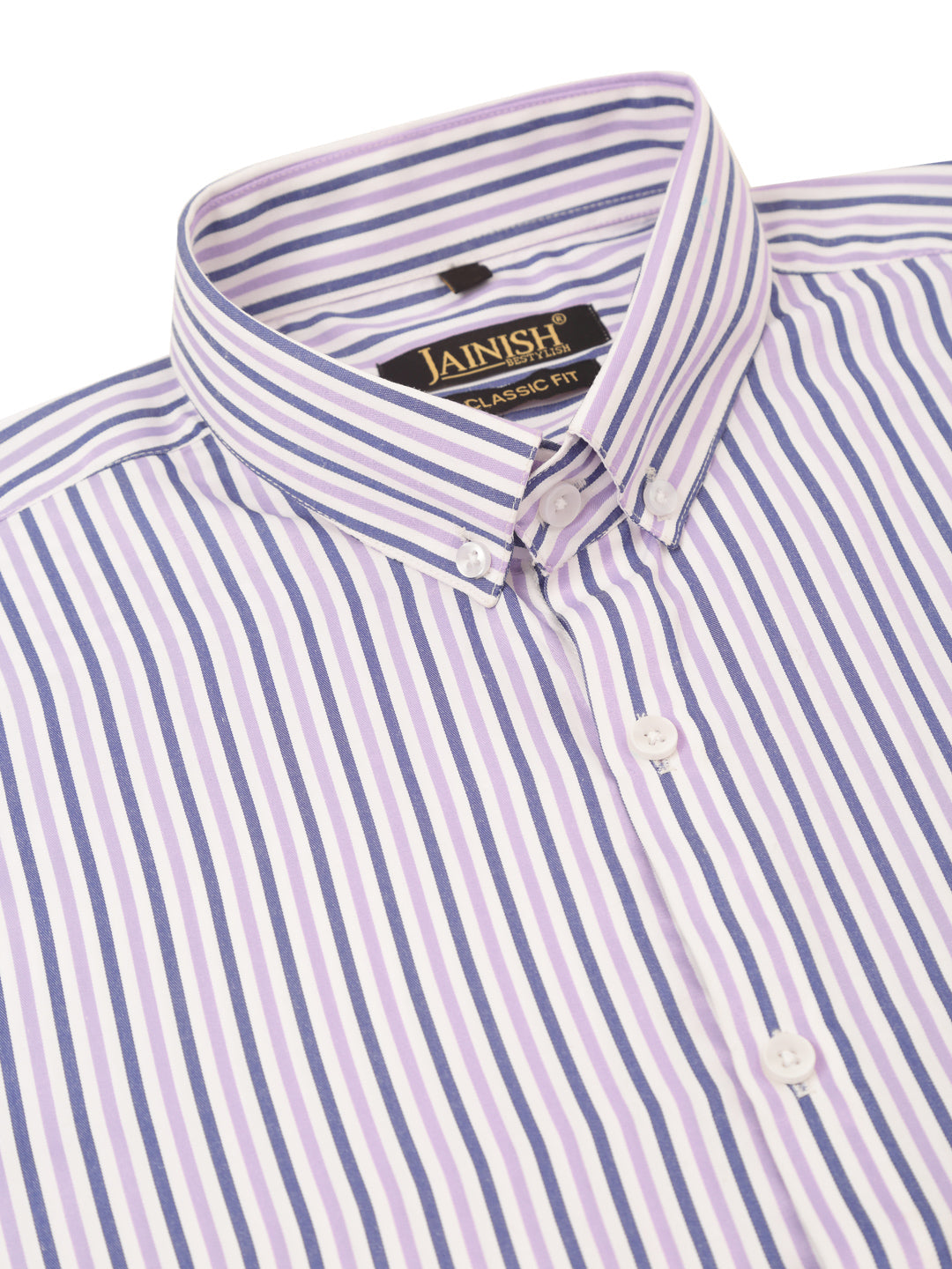 Jainish Men's Cotton Checked Button Down Collar Formal Shirts ( SF 809Voilet ) - Distacart