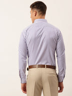Jainish Men's Cotton Checked Button Down Collar Formal Shirts ( SF 809Voilet ) - Distacart