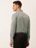 Jainish Men's Cotton Checked Button Down Collar Formal Shirts ( SF 810Black ) - Distacart