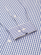 Jainish Men's Cotton Checked Button Down Collar Formal Shirts ( SF 810Blue ) - Distacart