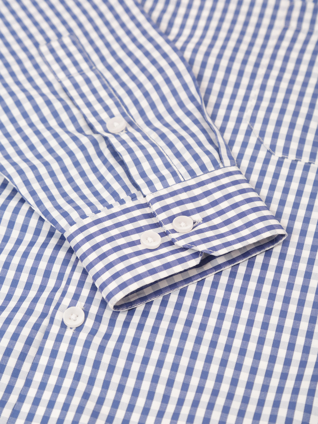 Jainish Men's Cotton Checked Button Down Collar Formal Shirts ( SF 810Blue ) - Distacart