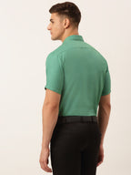 Jainish Men's Cotton Solid Half Sleeve Formal Shirts ( SF 811Green ) - Distacart