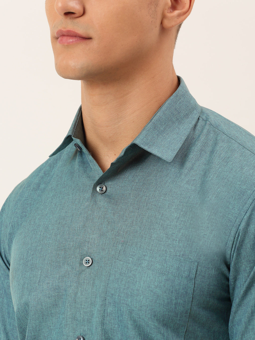 Jainish Men's Cotton Solid Half Sleeve Formal Shirts ( SF 811Grey ) - Distacart