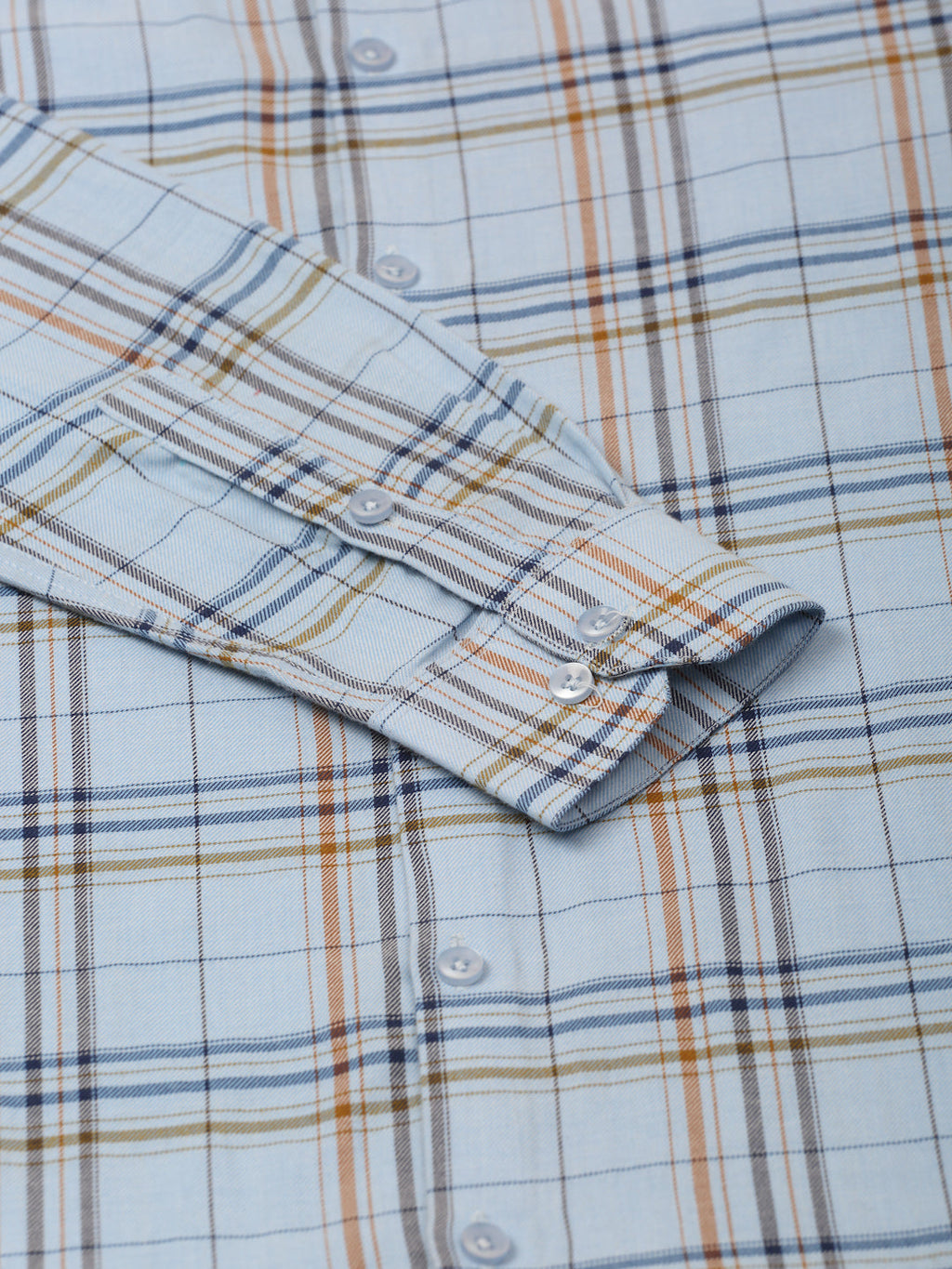 Jainish Men's Cotton Checked Formal Shirts ( SF 819Sky ) - Distacart