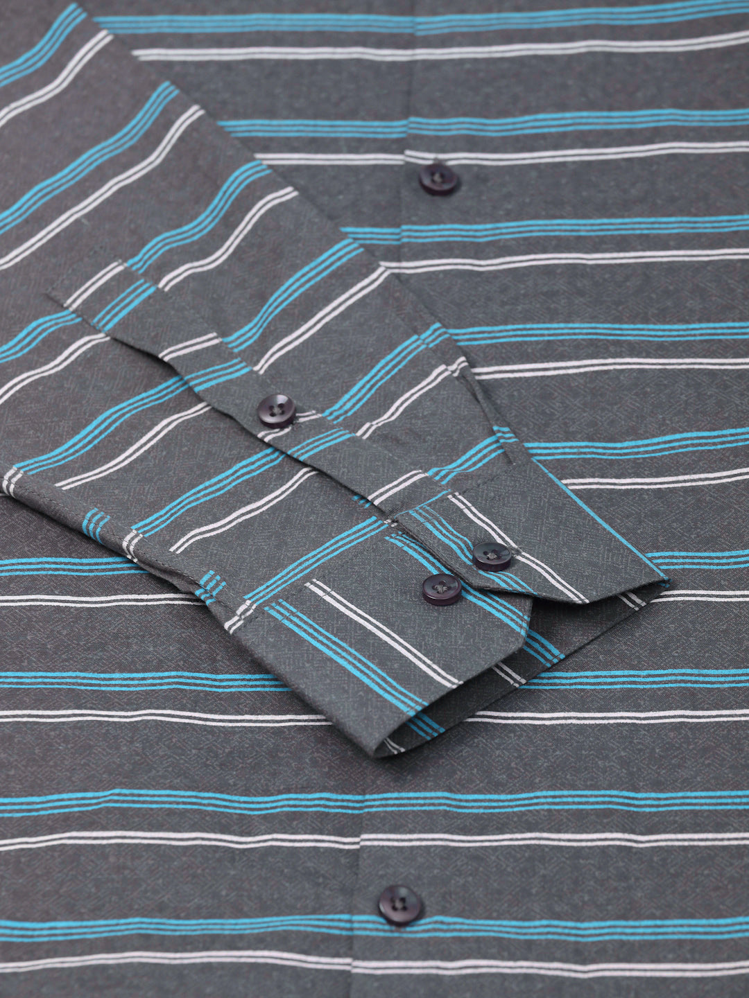 Jainish Men's Cotton Striped Formal Shirts ( SF 820Grey ) - Distacart