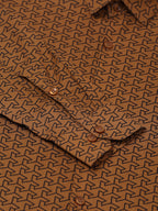 Jainish Men's Cotton Printed Formal Shirts ( SF 821Beige ) - Distacart