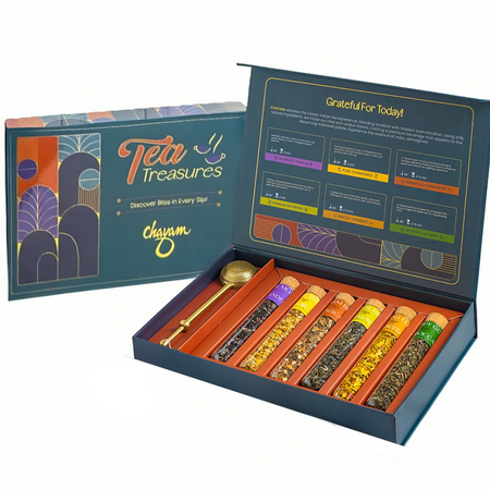 Chayam Assorted Tea Gift Set With Brass Infuser