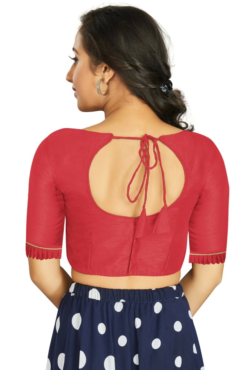 Aastha Fashion Women's Gajri Art Silk Designer Party Wear Readymade Blouse
