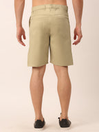 Jainish Men's Casual Cotton Solid Shorts ( SGP 153 Beige ) - Distacart