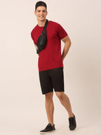 Jainish Men's Casual Cotton Solid Shorts ( SGP 153 Black ) - Distacart