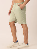 Jainish Men's Casual Cotton Solid Shorts ( SGP 153 Cream ) - Distacart