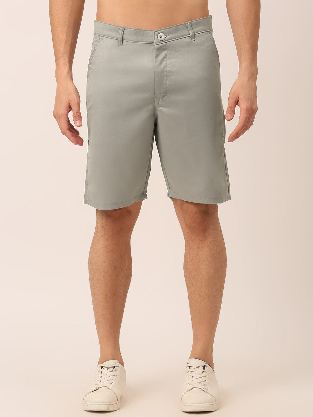 Jainish Men's Casual Cotton Solid Shorts ( SGP 153 Light-Grey ) - Distacart