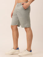 Jainish Men's Casual Cotton Solid Shorts ( SGP 153 Light-Grey ) - Distacart