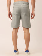 Jainish Men's Casual Cotton Solid Shorts ( SGP 153 Light-Grey ) - Distacart