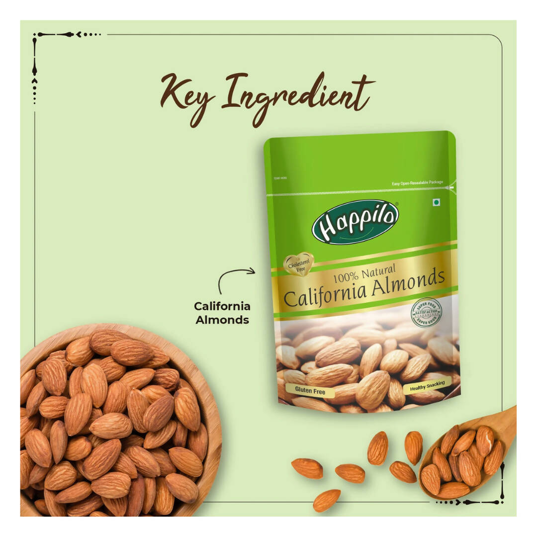 Happilo 100% Natural Premium California Almonds - Distacart