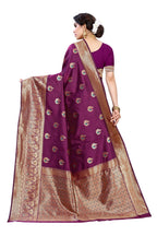 Vamika Purple Weaving Banarasi Jacquard Saree