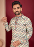 Prazu Fashion Off White Rayon Lucknowi Work Kurta - Distacart