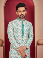 Prazu Fashion Off White Rayon Lucknowi Work Kurta - Distacart